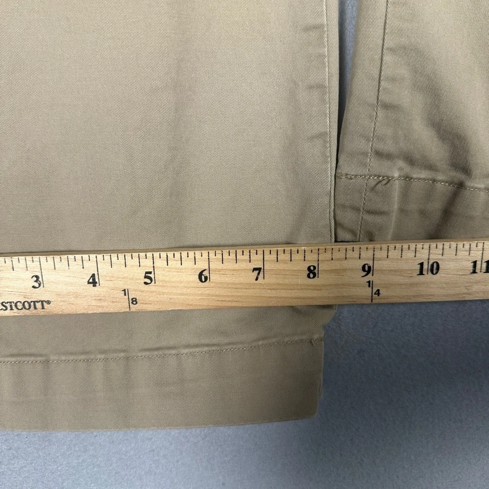 Polo Ralph Lauren Pants Men 34X32 Stretch Classic Fit Tan Khaki Chino Flat Front